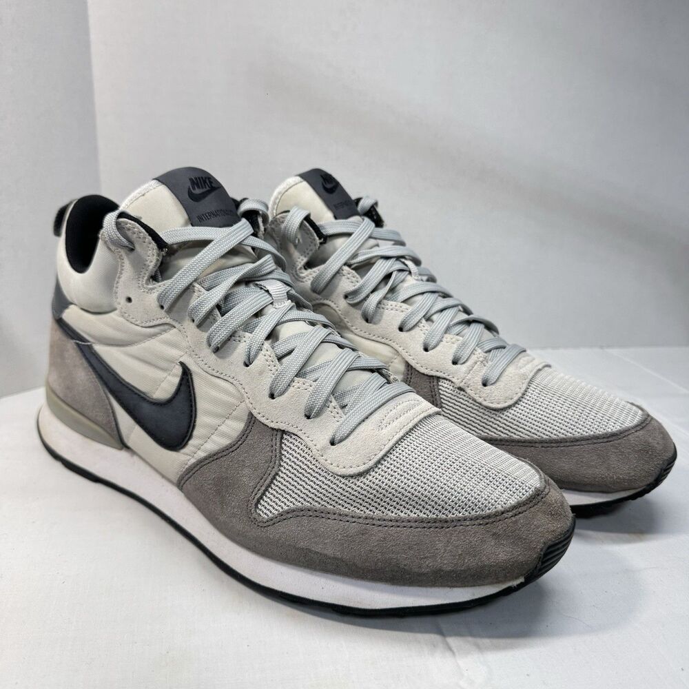Nike Internationalist Mid Shoes Trainer Men's Size 11 #682844-002 Gray/Black